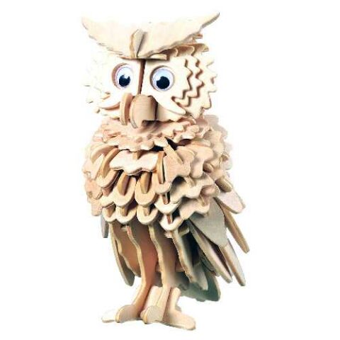 Woodcraft Dřevěné 3D puzzle Sova